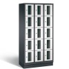 CLASSIC Locker with transparent doors (15 narrow compartments)